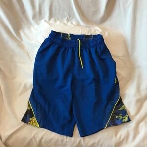 And1 Blue/Yellow Basketball Shorts Mens S